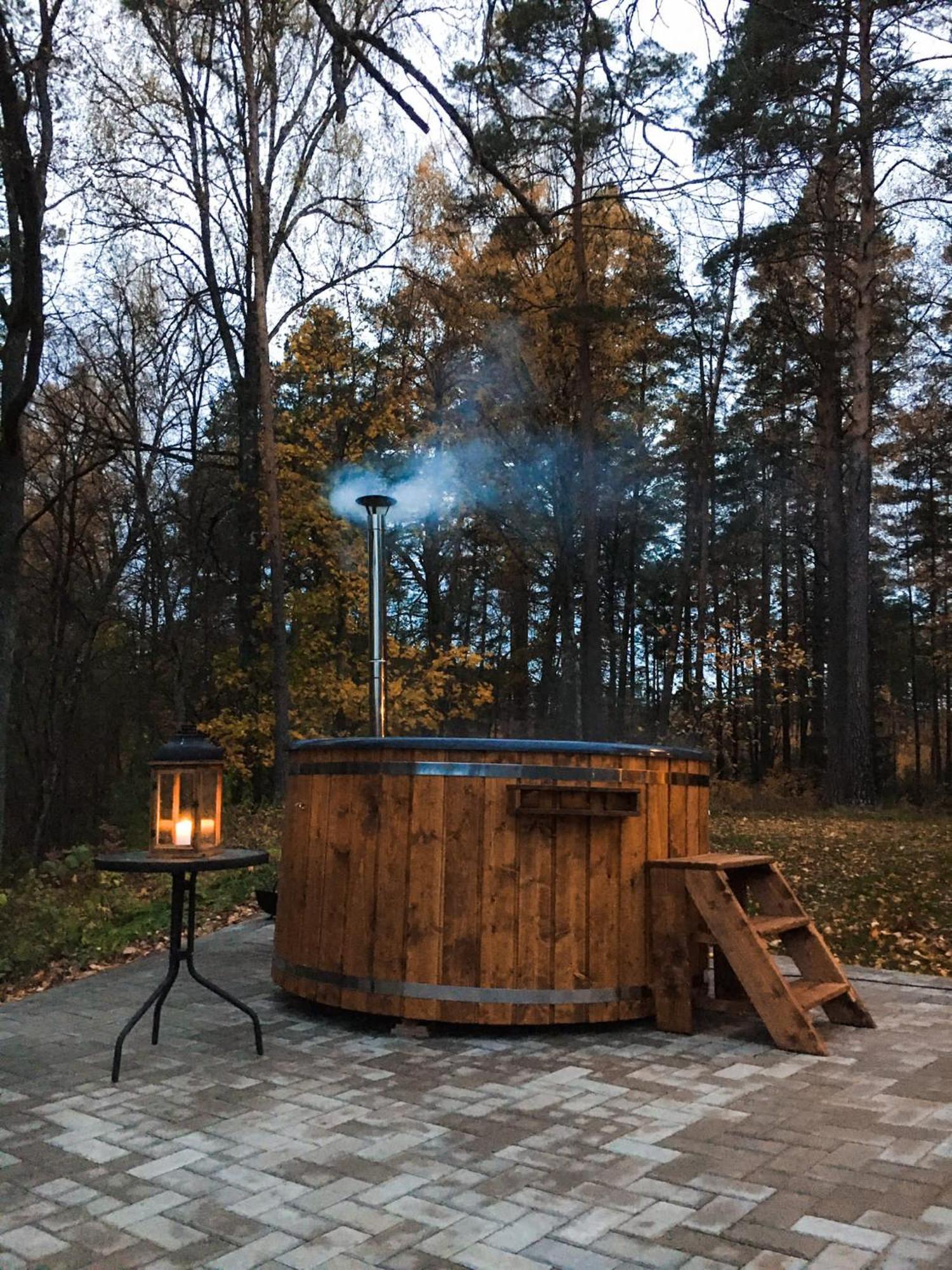 "Gaujmale" Sauna House In Nature Laukbeitini Екстериор снимка